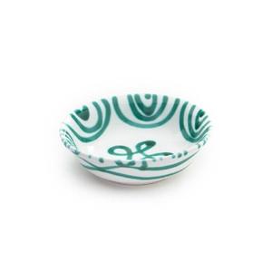 Миска для хлопьев Green Flaming, маленькая, d: 14 см / высота: 4,5 см / 0,27 л Gmundner Keramik, белый/зеленый