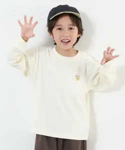 Мягкая и эластичная футболка с длинными рукавами и вышивкой в одну точку, идеально подходящая для сезона осень/зима 2025 Devirock, цвет 001-Tiger-Off White