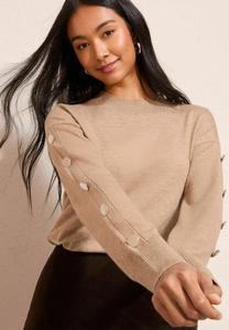 Джемпер Friends Like These BUTTON SLEEVE, Neutral/Beige