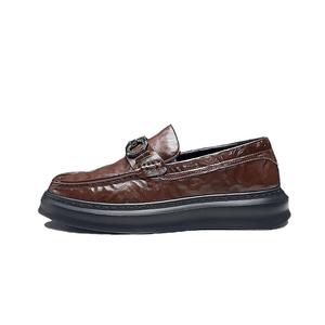SENJIALUO Мужские лоферы черно-коричневые, цвет Brown