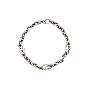 GUCCI Серебряный костюмный браслет с переплетенной цепью G 21st Century