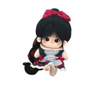 Очень милая и очаровательная кукла из хлопка плюшевая кукла высотой 20см Love of wormwood, Hard-To-Please Denim Suspender Skirt