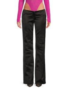 Расклешенные брюки с низкой талией LaQuan Smith, черный