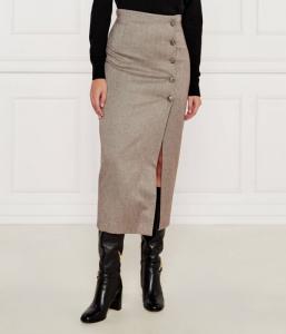 Юбка женская Marella на пуговицах с разрезом, бежевый