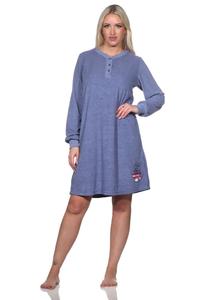 Ночная рубашка NORMANN Frottee, синий