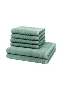 Набор полотенец Ross Smart, 6 штук, 100x50/140x70 см, светло-зеленый