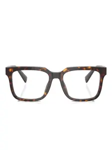 Очки в квадратной оправе Dolce & Gabbana Eyewear, коричневый