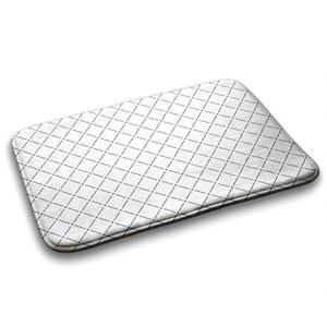 Коврик для ванной Tulup Geometrische Muster, 90x1x90 см, белый