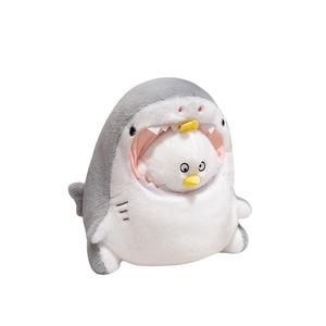 Креативная плюшевая кукла акула в мультяшном стиле, высота 30см/40см MLING