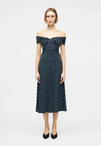 Платье из трикотажа в горошек Michael Michael Kors, Midnight Blue