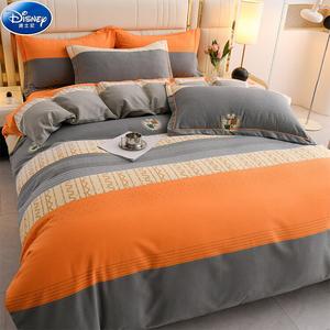 Disney Комплект постельного белья, 4 предмета, простыня 180 см, пододеяльник 200x230 см, британский городской стиль