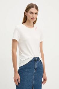 Хлопковая футболка G-Star, бежевый