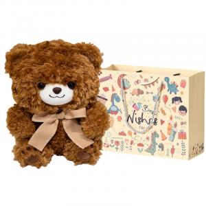 Милый и очаровательный мягкий плюшевый мишка плюшевая кукла высотой 30см/40см MIXIANG, коричневый/мультиколор