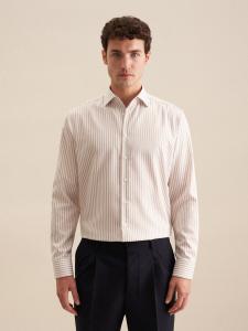 Рубашка на пуговицах классического кроя SEIDENSTICKER, персиковый