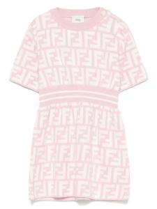 Платье из джерси Fendi Kids, розовый