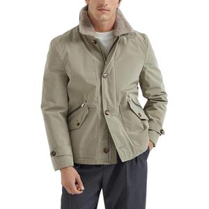 Мужская пуховая куртка Brunello Cucinelli, хаки