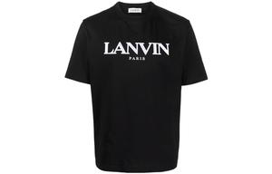 Футболка с вышивкой Regular Lanvin, черный