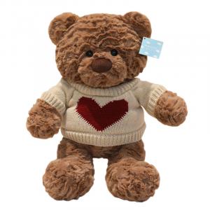 Разноцветный свитер медведь, креативный свитшот медведь в стиле хилинг, милые плюшевые куклы медведи высотой 38см FANNIKEER