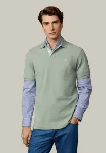 Рубашка поло heritage с полосатой отделкой в виде буквы h Hackett London, Sage Green