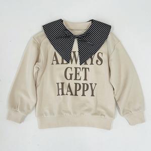 Толстовка оверсайз с воротником и двусторонним принтом Branshes, цвет Ivory