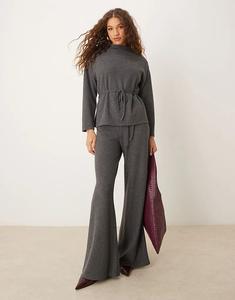 Широкие брюки ASOS DESIGN, супермягкие, серого цвета