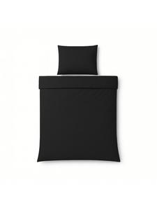 Cofi 1453 Постельное белье из микрофибры 135 x 200 см с потайной молнией, черного цвета