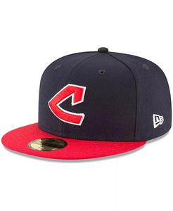 Мужская темно-синяя шерстяная шапка Cleveland Indians Cooperstown Collection 59FIFTY New Era