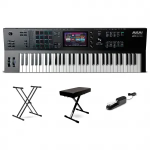Синтезатор Akai Professional MPC Key 61 для создания музыки, комплект Essentials Bundle