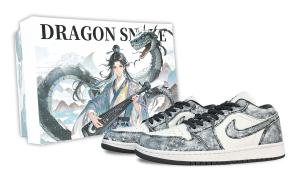 Jordan Кроссовки Air 1 Vanished, Box Abrasion Resistant низкие винтажные баскетбольные мужские black white