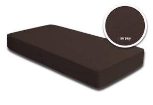 Простынь трикотажная 200 х 200 см. One-Home, коричневый