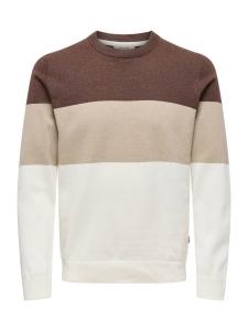 Only & Sons Свитер 'ONSREX' из шерсти, цвет White, Natural White