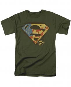 Футболка с коротким рукавом "Не боюсь" для взрослых больших размеров Superman, Green