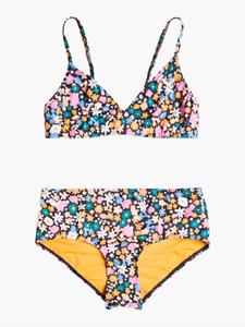 Разноцветный комплект бикини из двух частей с треугольными чашечками Active Joy для девочек 7–16 лет Roxy, мультиколор