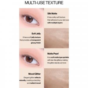 Палитра теней Mood Shower Eyeshadow Palette Unleashia, No.2 Rose Shower (neutral rose pink hues)