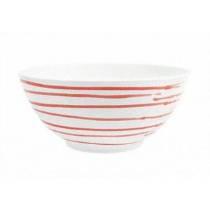 Миска с красным пламенем d: 27 см / 2,5 л Gmundner Keramik, бело-красный
