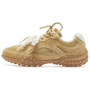 AGSDON Женские легкие дышащие низкие кеды на платформе желтые, цвет Yellow