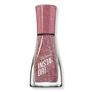 Лак для ногтей Insta-Dri, розовый/фиолетовый Sally Hansen, Confetti Pop (pink with rainbow sparkles)