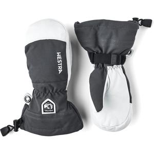 Детские кожаные армейские перчатки для вертолетных лыж Jr. Hestra, Grey