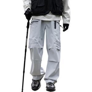 Ветрозащитные брюки Unisex RAP PANDA, Обсидиановый черный (с флисовой подкладкой)