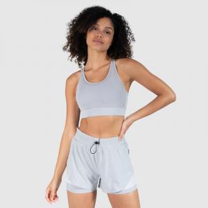 Женский спортивный бюстгальтер Roxy серый для спорта и отдыха SMILODOX, цвет grau