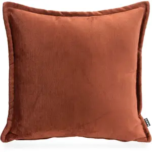 Декоративная подушка Bonanza, слегка мерцающая, с наполнителем, чехол с застежкой-молнией снимается H.O.C.K., Rostorange, kupferfarben + unifarben