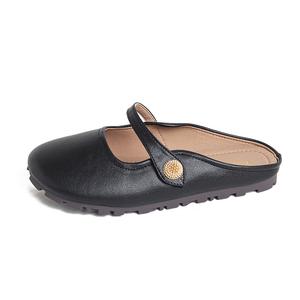 Женские сандалии с закрытым носком и резиновой подошвой, устойчивые к истиранию TATAYA, Black