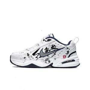 Nike Air Monarch 4 нескользящие и износостойкие утепленные низкие массивные кроссовки unisex white