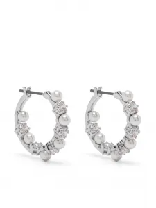 Серьги-подвески Matrix Swarovski, серебяный