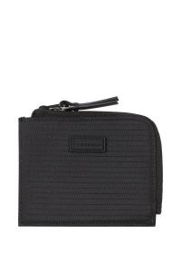 Круглая визитница Nona на молнии Consigned, черный