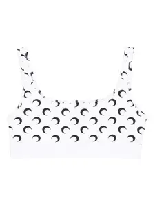 Топ с принтом луны Marine Serre, белый