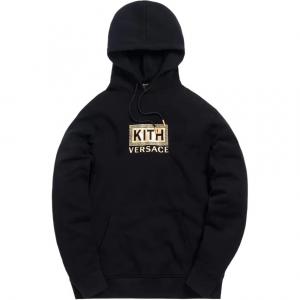 Толстовка X Versace Greek Key KITH, черный