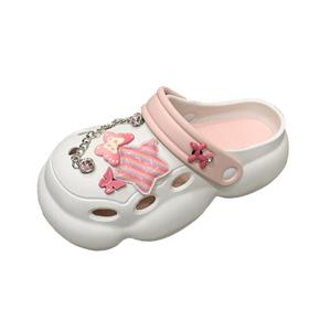 NANJIREN Клоги женские бело-розовые, цвет White Pink