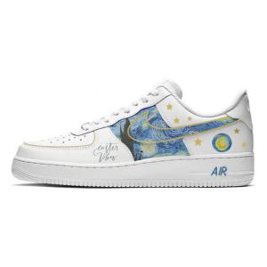 Кроссовки Nike Air Force 1 Skateboarding Shoes Unisex Low-top White/blue, белый