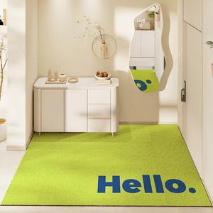 Dajiang Ковер 45x75 см из шелка с петлевым ворсом, не скользящий, для прихожей и входа, устойчивый, удаляет песок